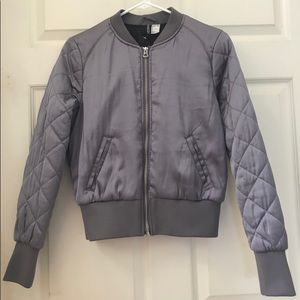 H&M cropped bomber jacket